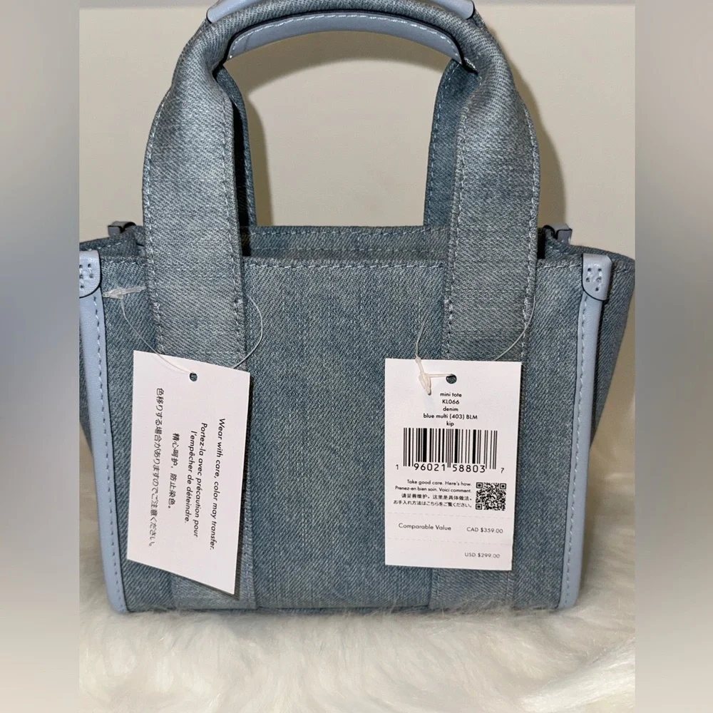Kate Spade Denim Blue Mini Tote